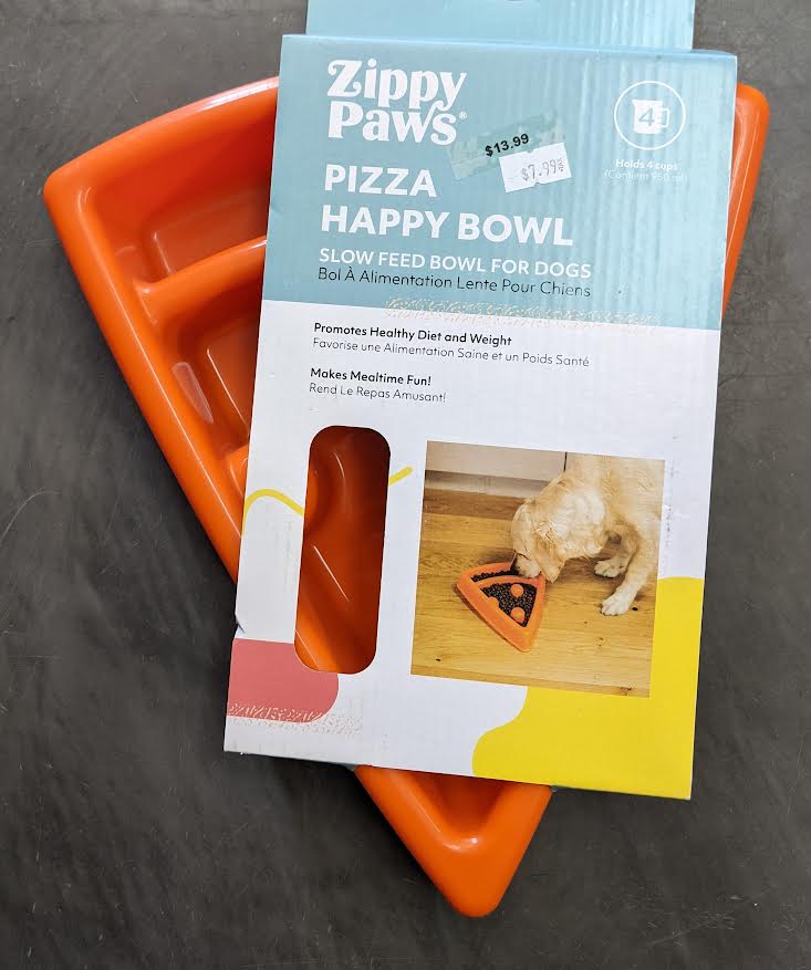 Zippy Paws Pizza Slow Feeder Bowl
