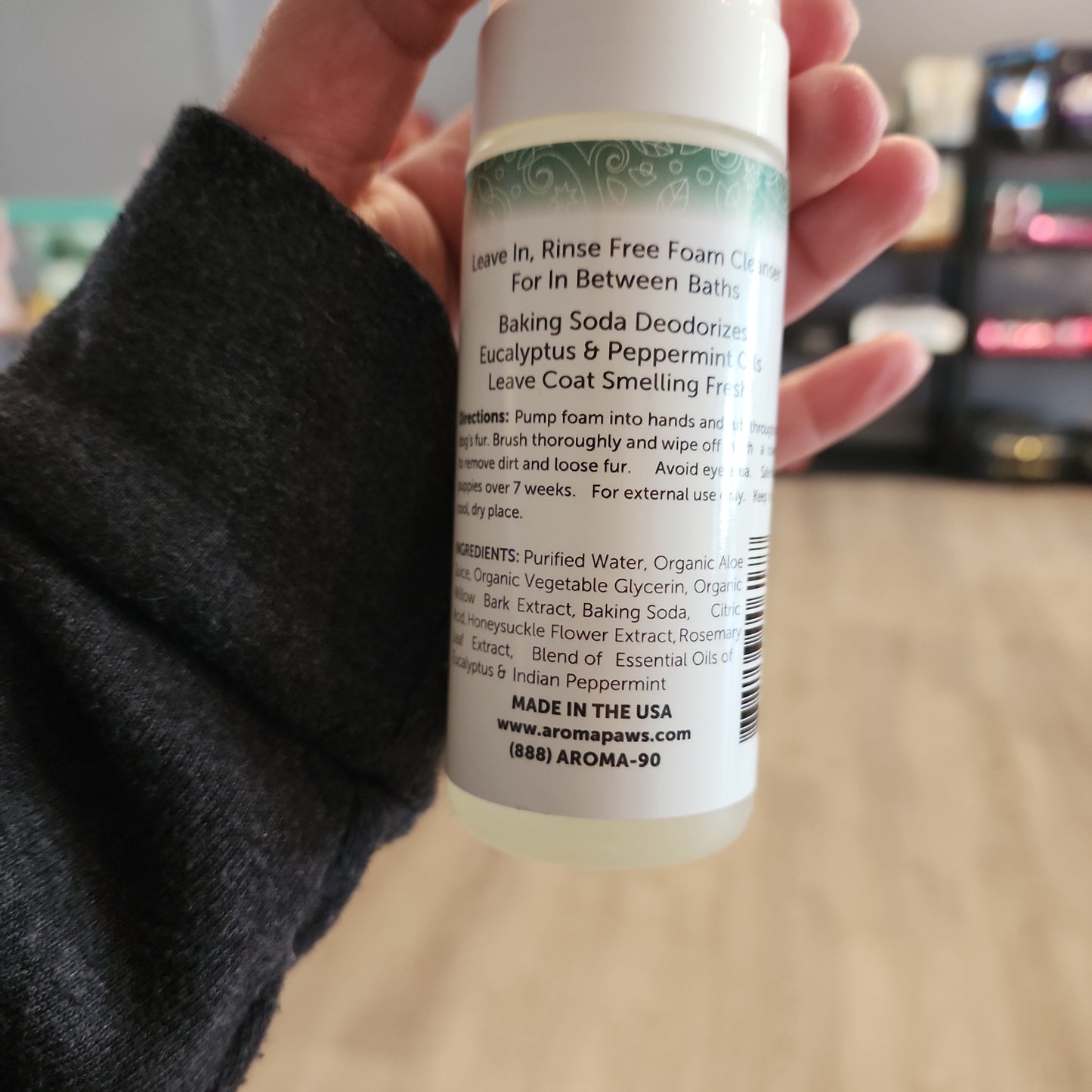 4.25 oz. Bath Free Foaming Coat Freshener-Rinse Free Cleaner