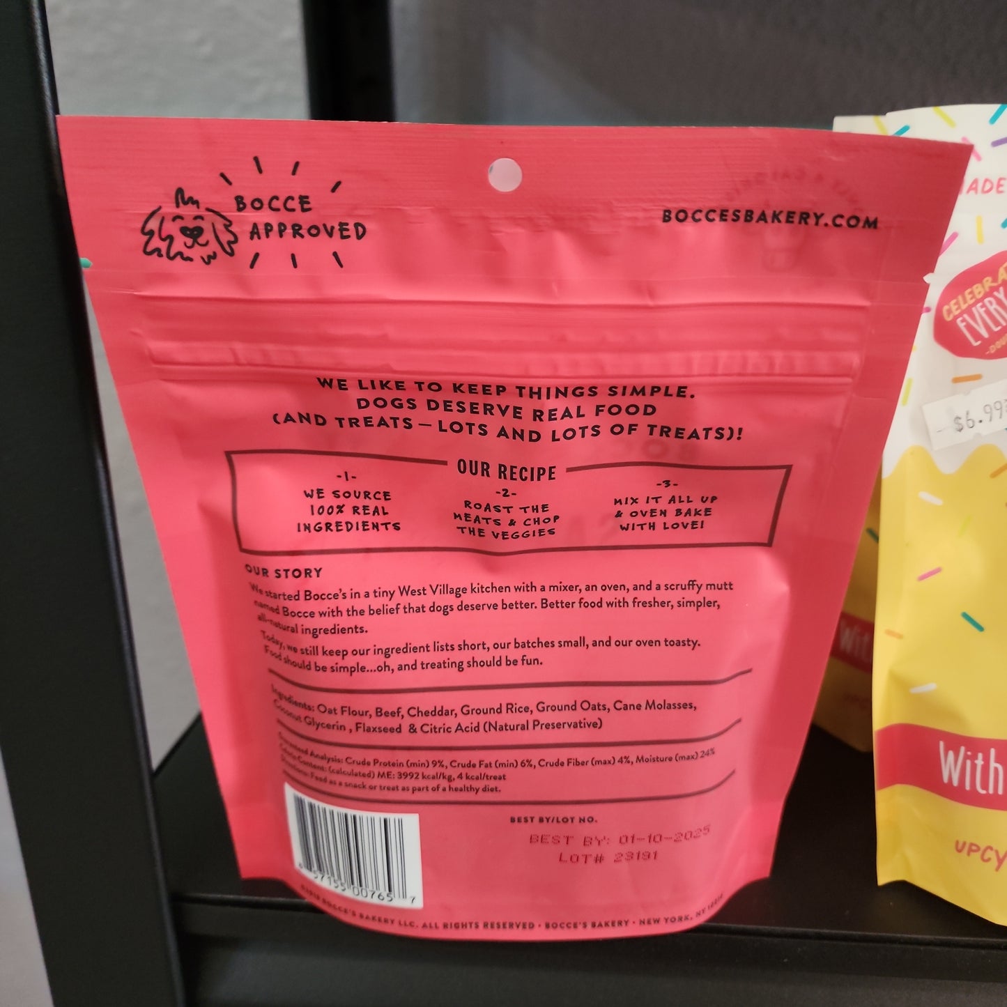 Bocce's Treats Say Moo