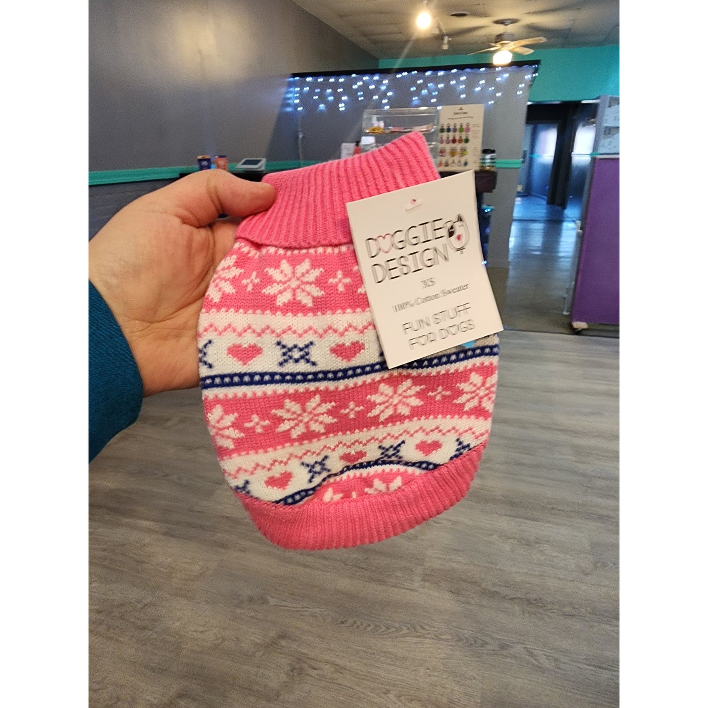 Cotton Sweater Pink Small