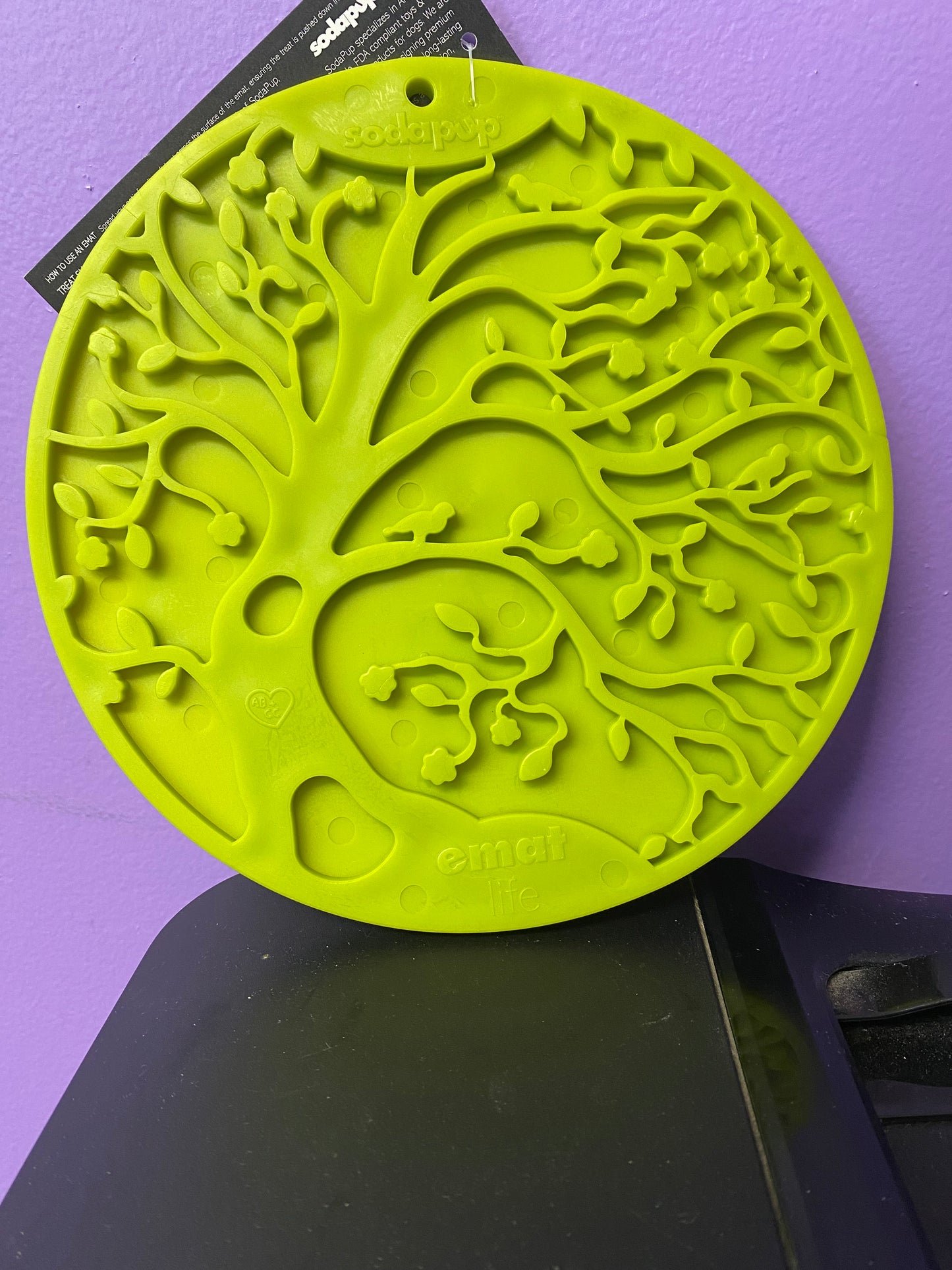 Tree of Life eMat Enrichment Lick Mat With Suction Cups
