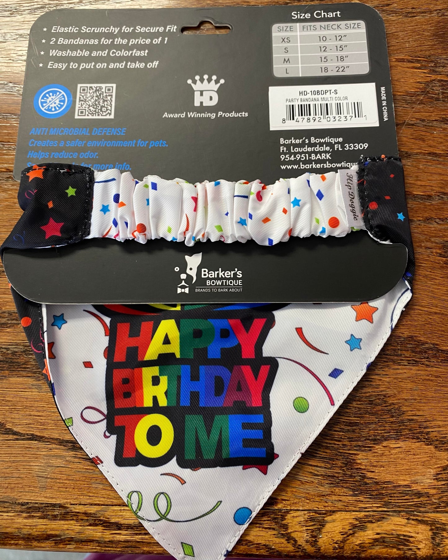 Reversable Birthday Bandana