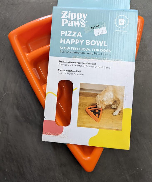 Zippy Paws Pizza Slow Feeder Bowl