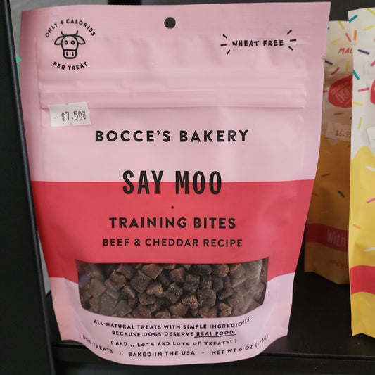 Bocce's Treats Say Moo