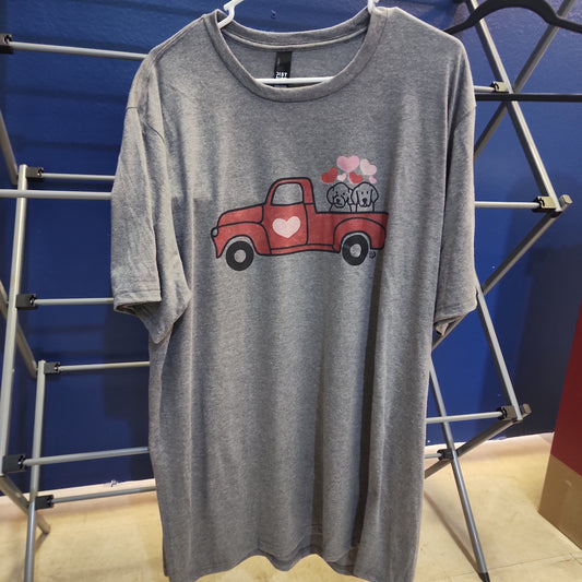 Dapper Paw Red Truck T 2XL