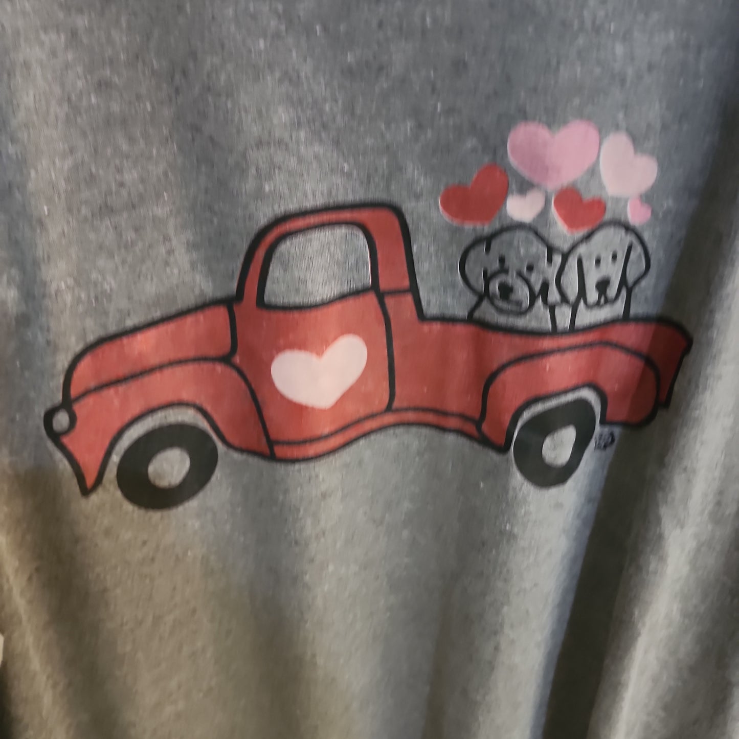Dapper Paw Red Truck T 2XL