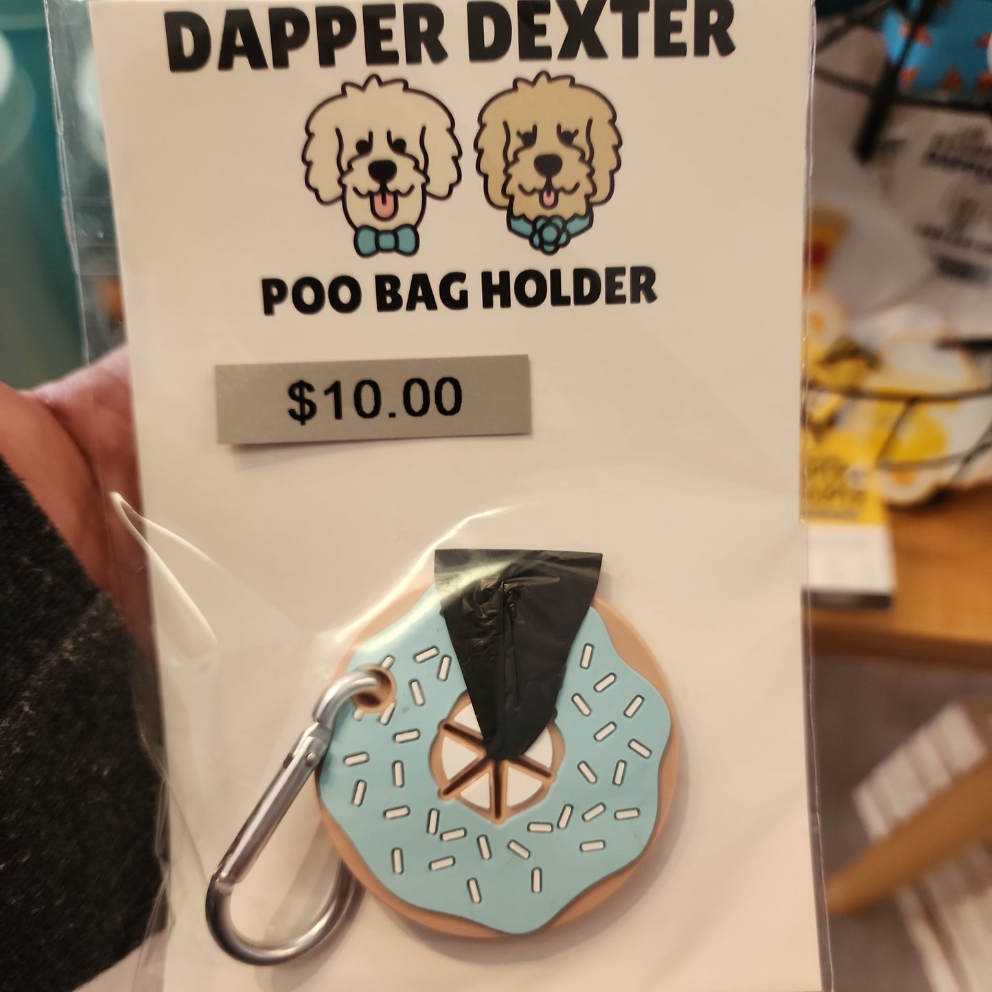 Donut Poop Bag Holder Dapper Dexter