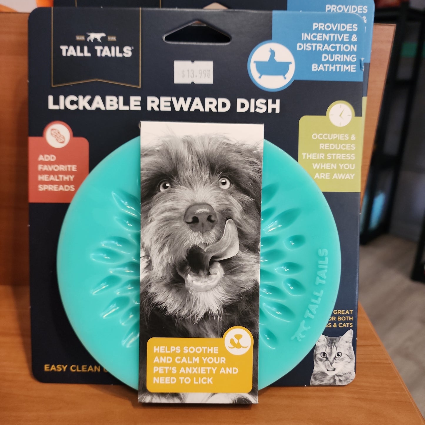 Tall Tails Lickable Suction Cup Reward Pet Dish - 6"