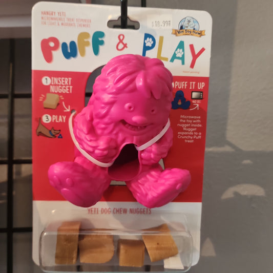 Puff & Play Hangry Yeti Pink