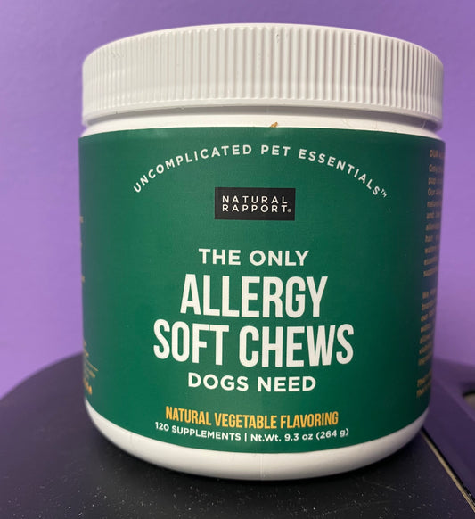 The Only Allergy Soft Chews Dogs Needs - 120 count jar