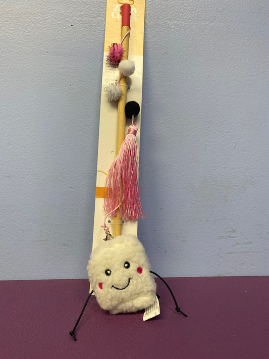 ZippyStick - Marshmallow - Cat Toy