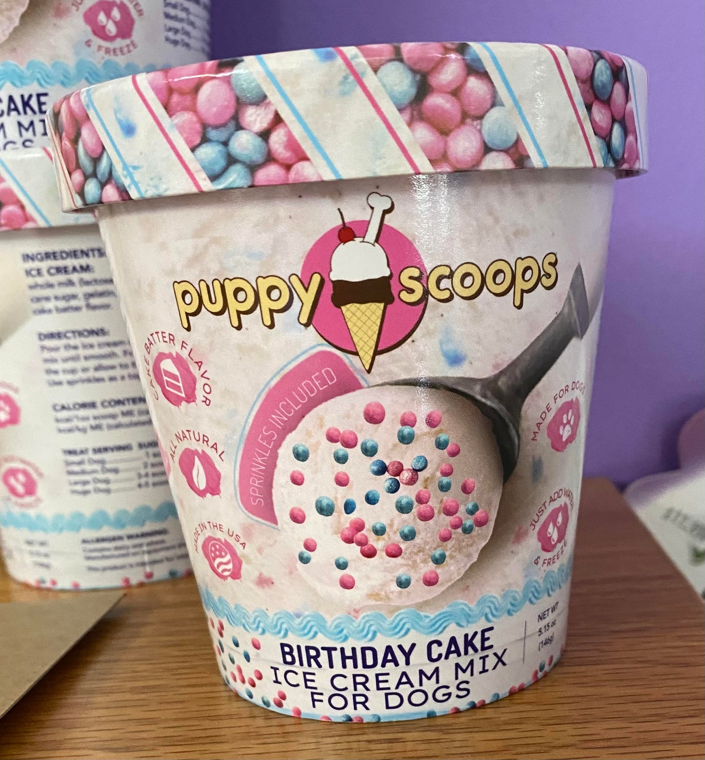 Puppy Scoops Birthday Cake Ice Cream